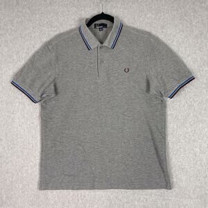 Fred Perry Shirt Mens M Grey Polo Short Sleeve